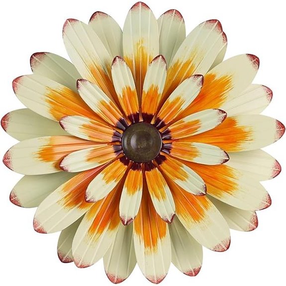 YEAHOME Metal Flower Wall Decor (16