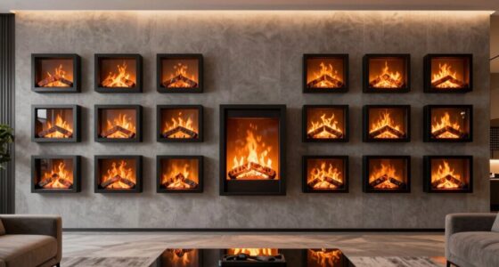 modern wall mounted electric fireplaces
