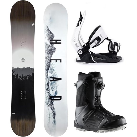 All Mountain Men's Snowboard Package with Boots and Bindings
