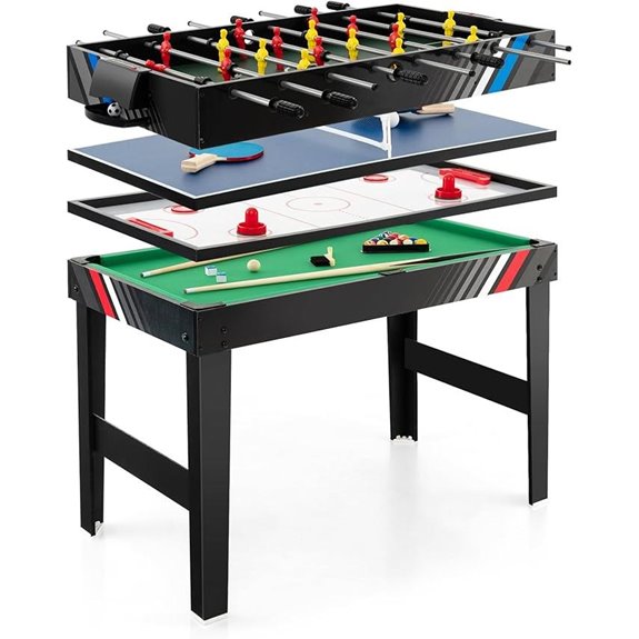 GYMAX 4-in-1 Multi-Game Table for Family Fun