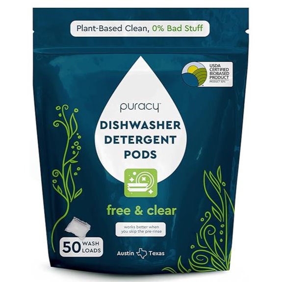 Puracy Natural Dishwasher Pods (50 Count)