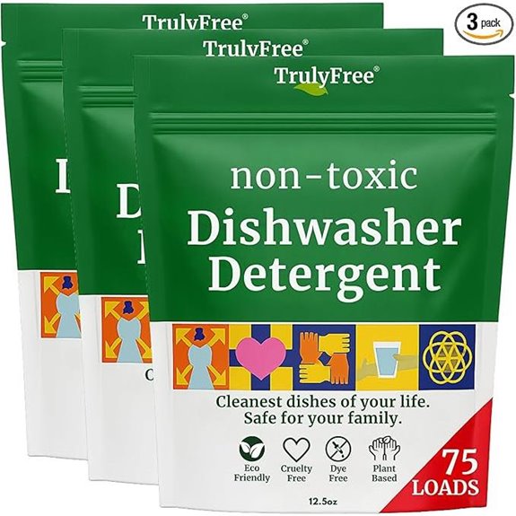 Truly Free Natural Dishwasher Detergent Powder (3-Pack)