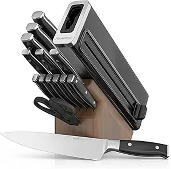 Ninja Foodi Knife Set with Block and Sharpener