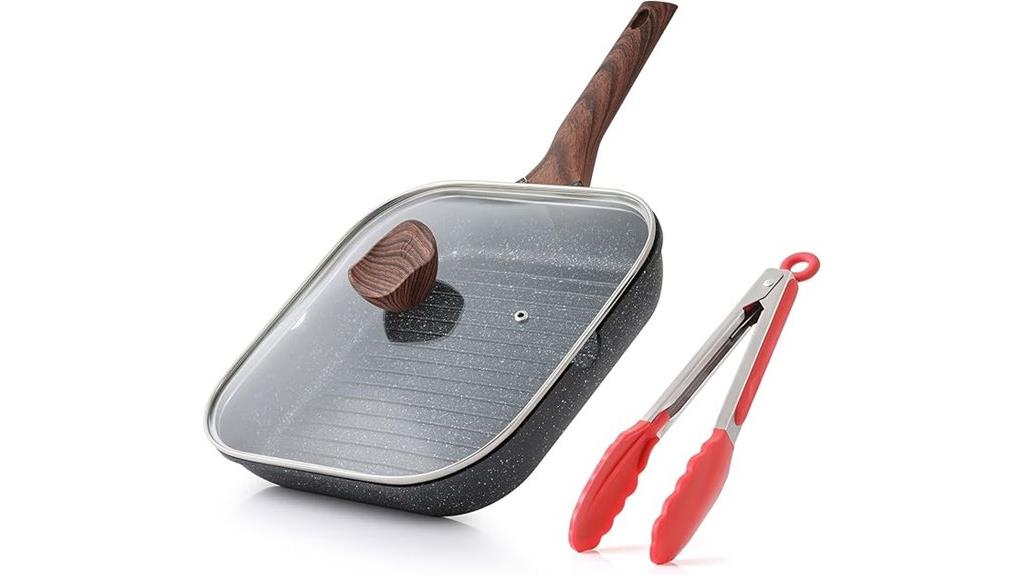 nonstick grilling pan lid