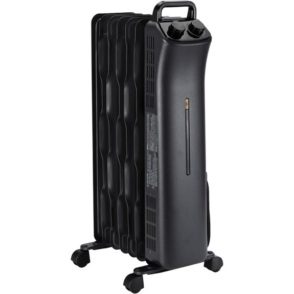 Amazon Basics Oil Space Heater with Thermostat