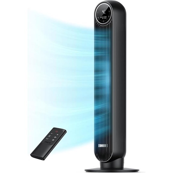 Dreo Tower Fan Oscillating 4 Speeds Black