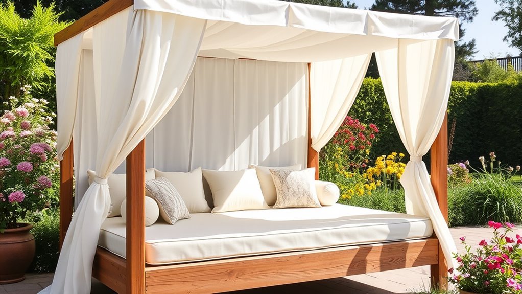 outdoor canopy daybed considerations