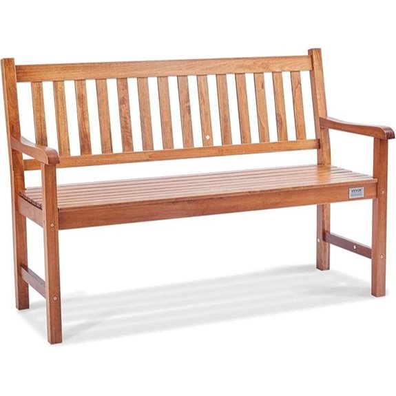 VEVOR Outdoor Wood Bench for Garden and Patio