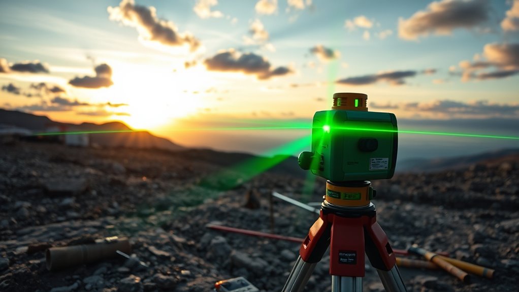 outdoor laser level features