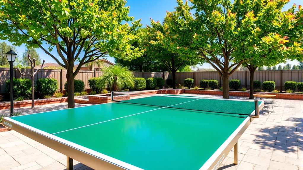 outdoor ping pong considerations