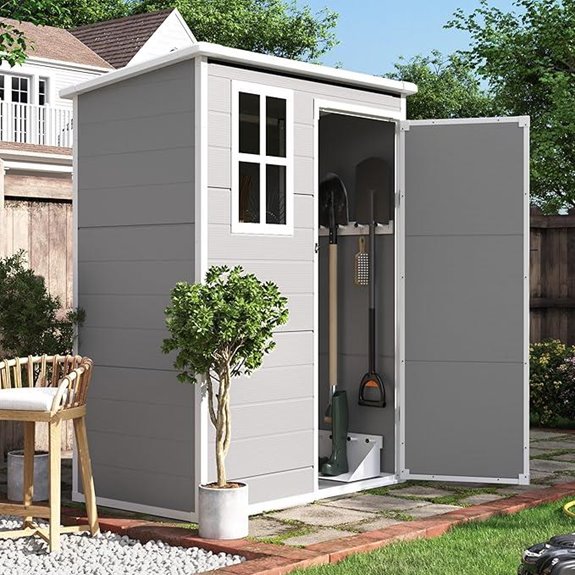UDPATIO 5x3 FT Outdoor Plastic Storage Shed