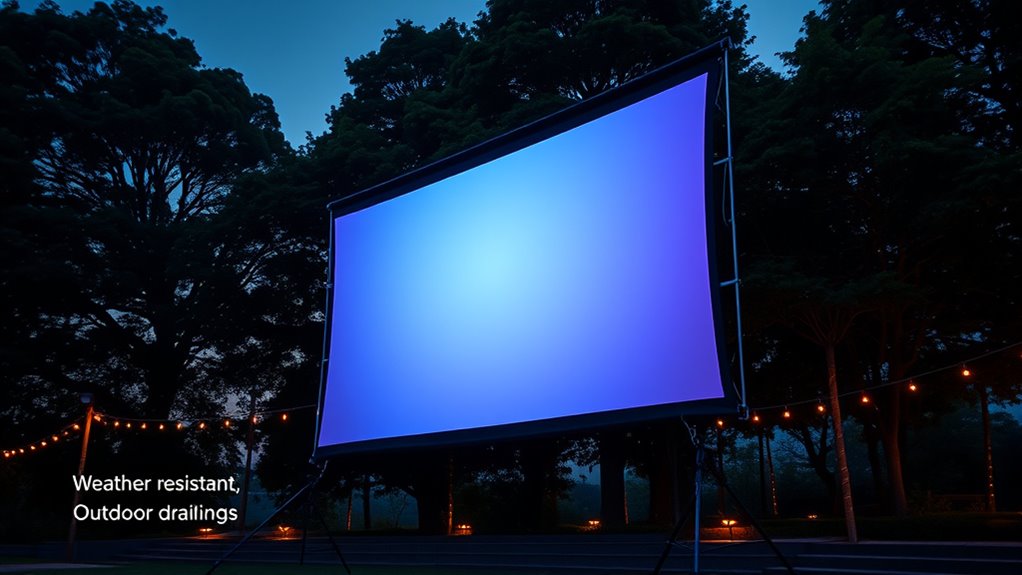 outdoor projector screen considerations
