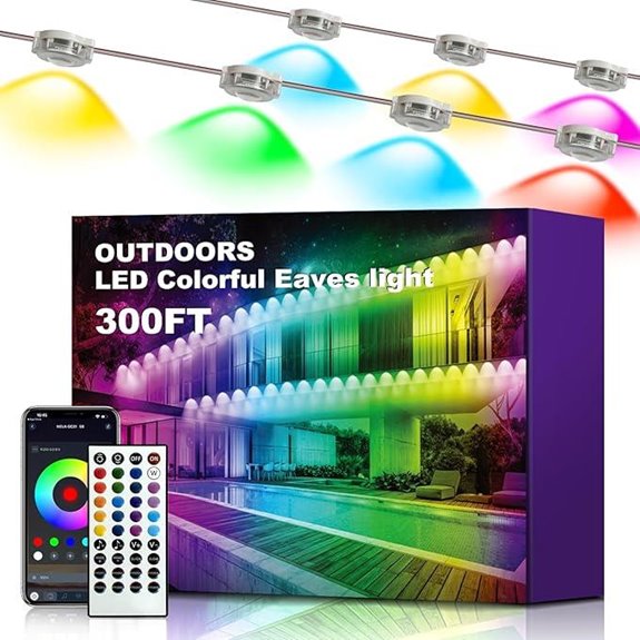 XINKAITE 300FT RGBIC Outdoor Christmas Lights (2 Rolls)