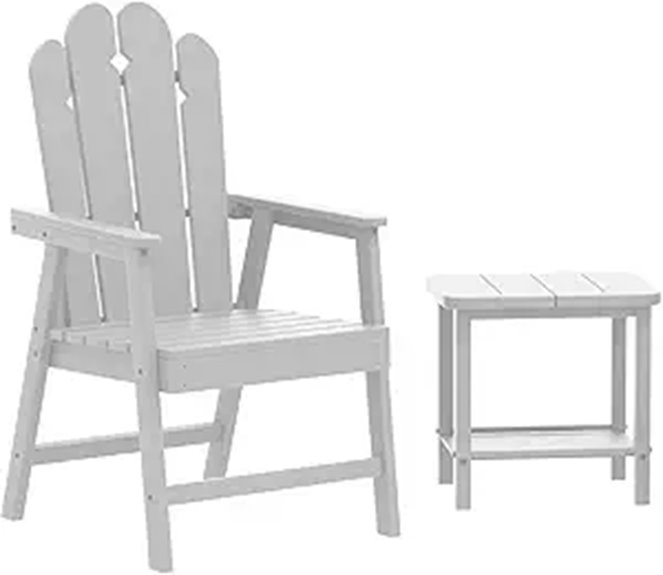 Outdoor Dining Chair & Side Table Set