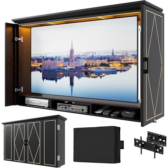 PAKASEPT Outdoor TV Enclosure for 55-Inch TV