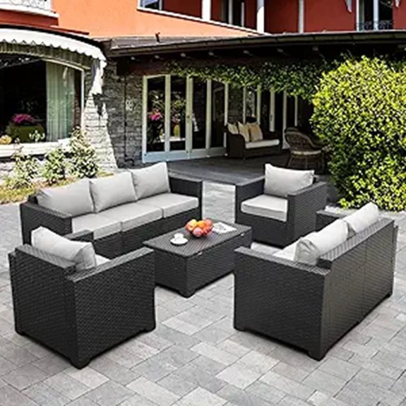 Rattaner 5-Piece Outdoor Wicker Sofa Set