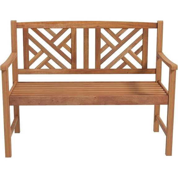 Giantex Outdoor Wooden Garden Bench for Two