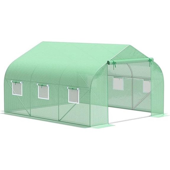 Outsunny 11.5'x10'x6.5' Greenhouse with Steel Frame