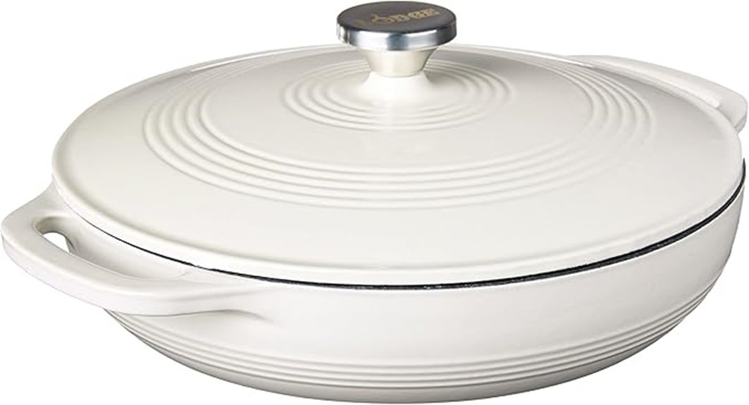 oval cast iron casserole