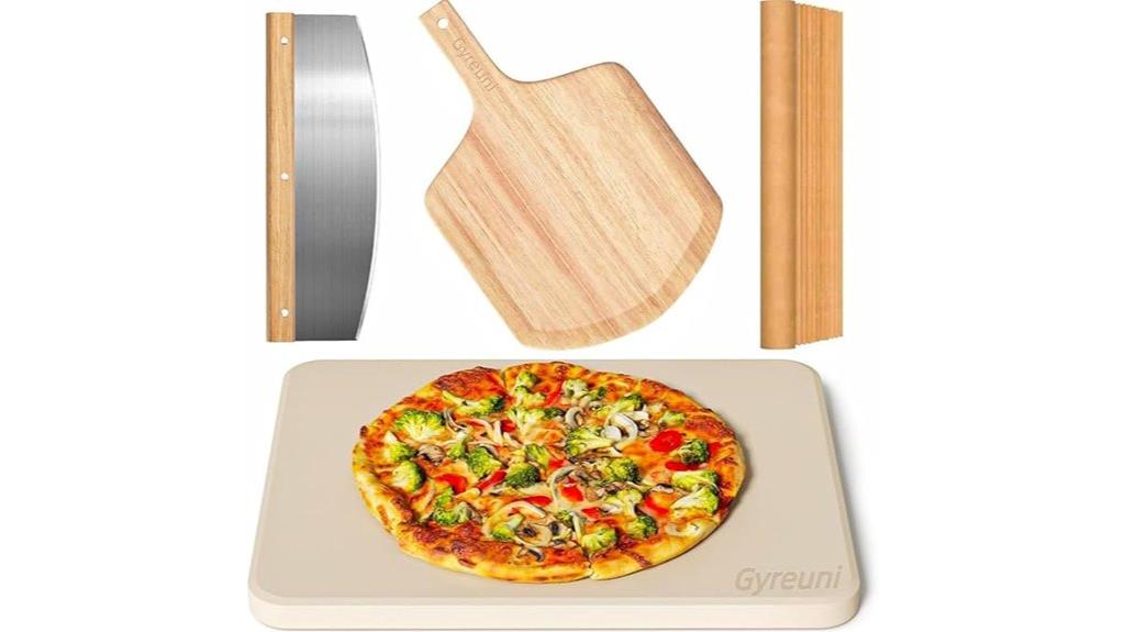 pizza stone set with accessories