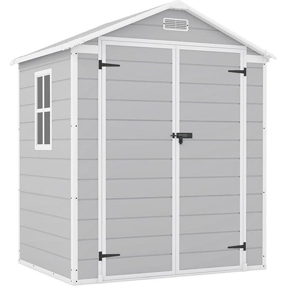 Patiowell 6x4 ft Plastic Outdoor Storage Shed