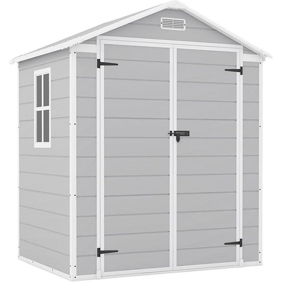 Patiowell 6x4 ft Plastic Outdoor Storage Shed
