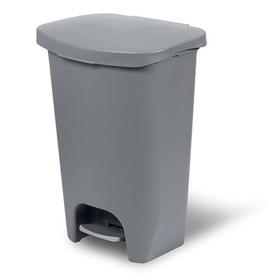 Glad 13-Gallon Plastic Trash Can with Foot Pedal