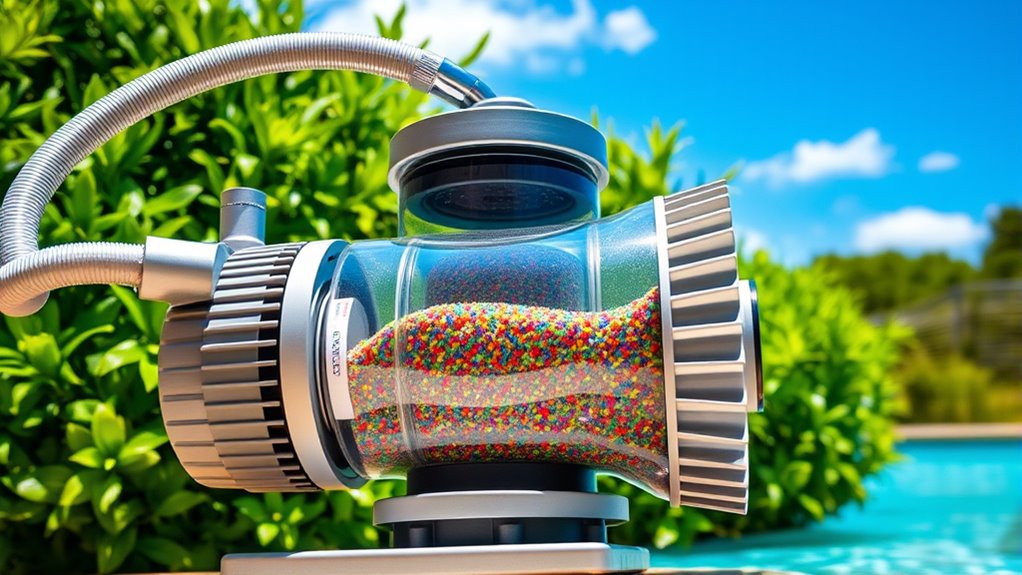 pool size filtration features