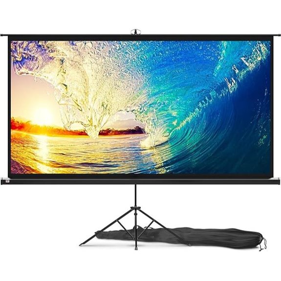 PropVue 100-Inch Portable Projector Screen with Stand
