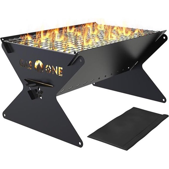 GasOne 15” Portable Foldable Charcoal Grill