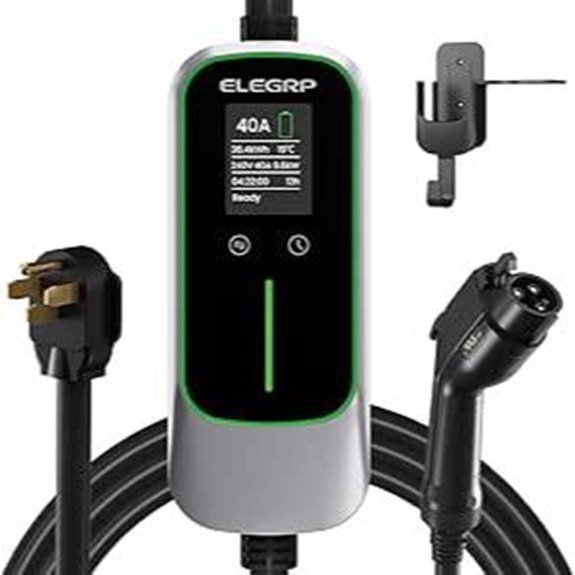 ELEGRP Level 2 EV Charger 40 Amp Portable Station
