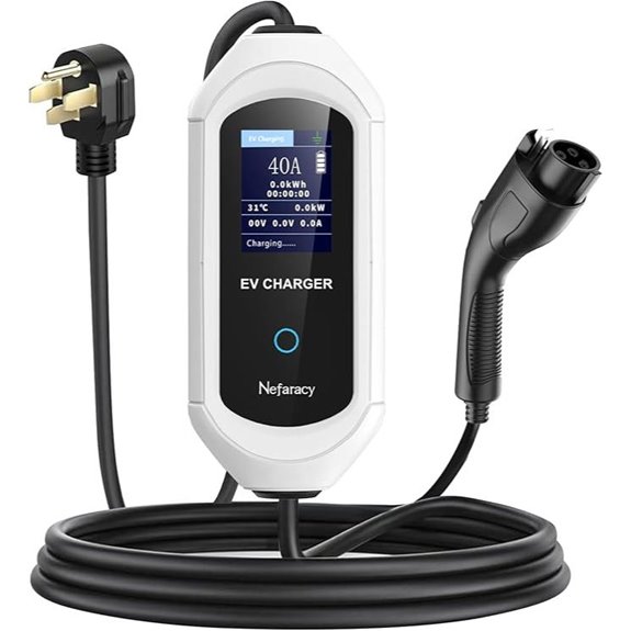 Portable Level 2 EV Charger 40A with App Control