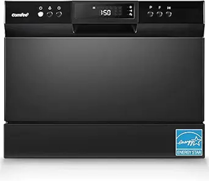 COMFEE Countertop Portable Dishwasher with Multiple Cycles