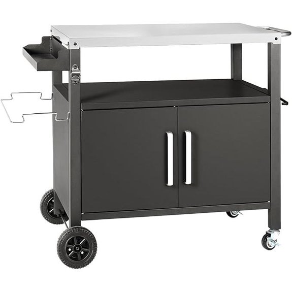 Multifunctional Outdoor Kitchen Cart with Storage