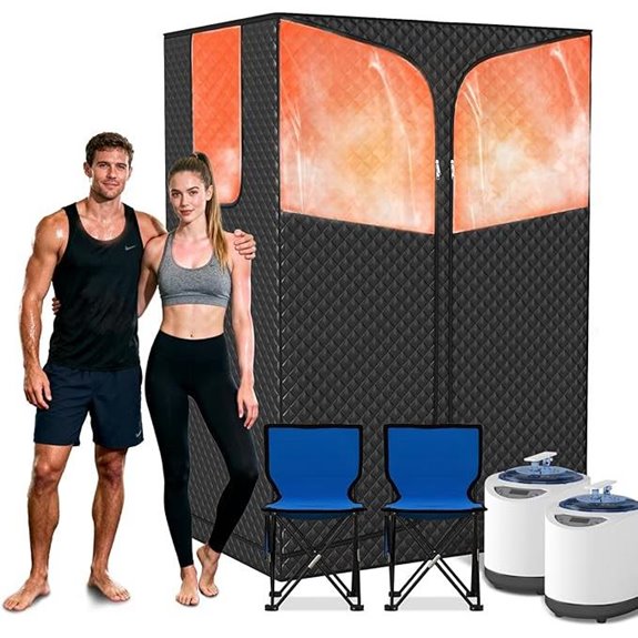 Portable Home Steam Sauna with 2 Generators and Remote