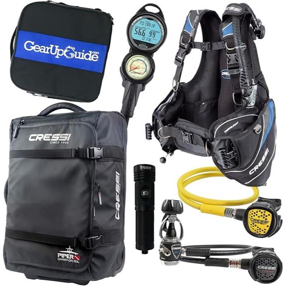 Cressi Travelight Scuba Diving Package with Gear