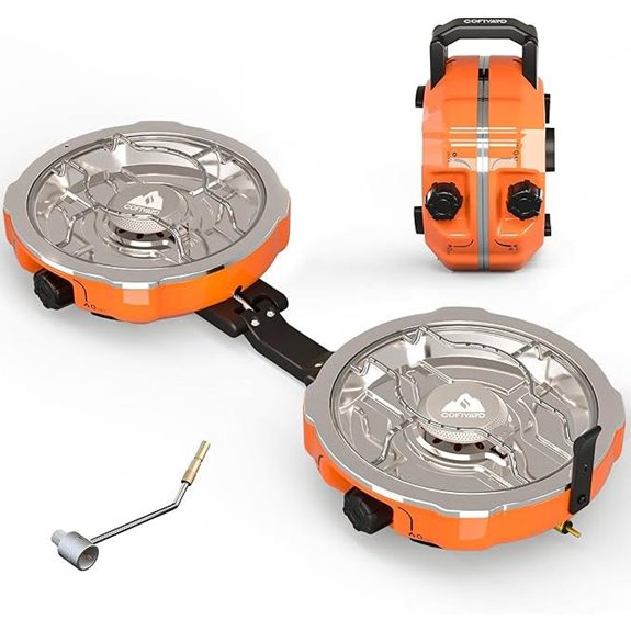 20,000 BTU Portable 2-Burner Camping Stove