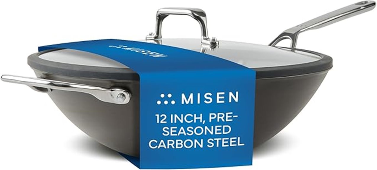 pre seasoned carbon steel wok