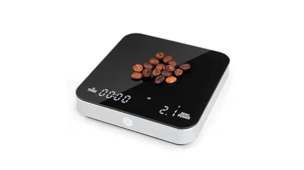 precision coffee scale with timer