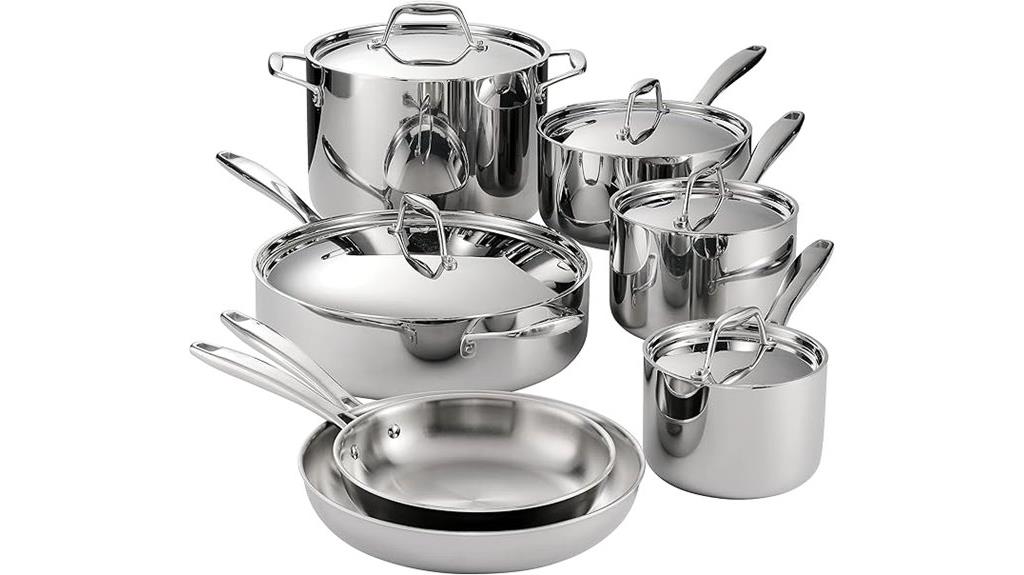 premium tri ply stainless cookware