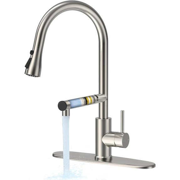 FEELSO Kitchen Faucet with Pull-Down Sprayer
