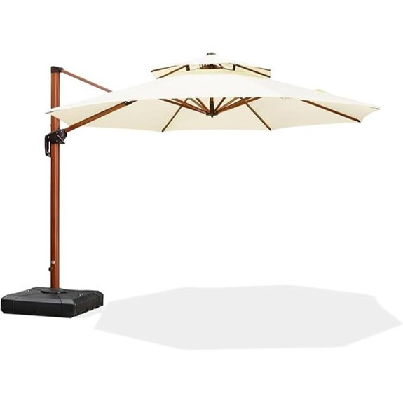Purple Leaf 11ft Cantilever Patio Umbrella