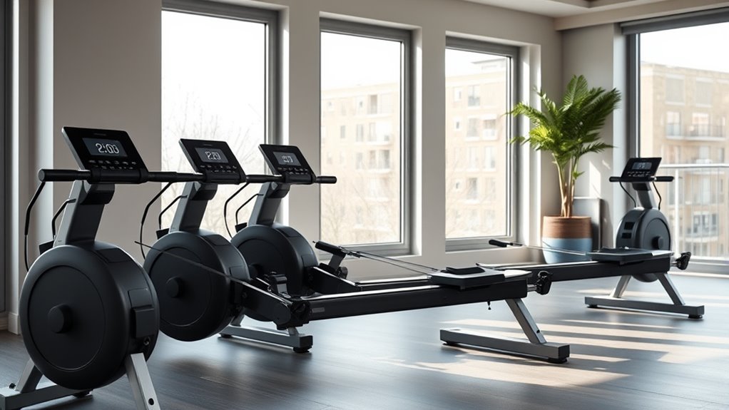 quiet apartment rowing machines