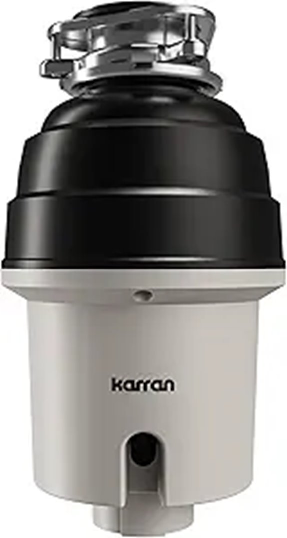 Karran 3/4 HP Quiet Garbage Disposal