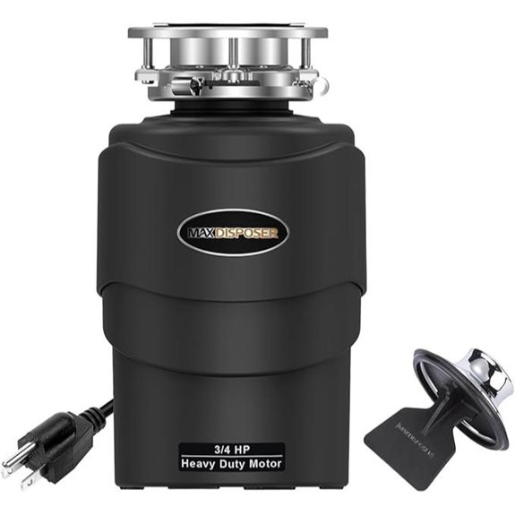 3/4 HP Quiet Garbage Disposal with Stainless Steel Grind