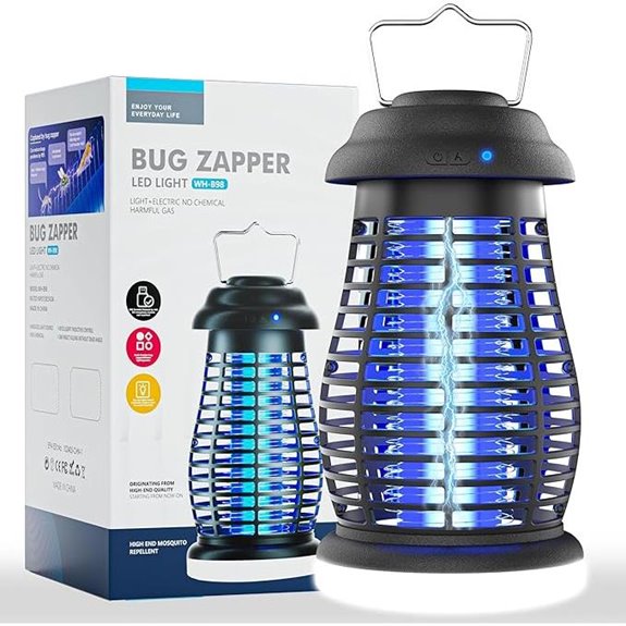 Indoor/Outdoor Mosquito Zapper with Rechargeable Battery