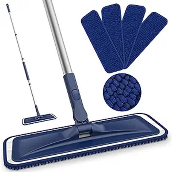 BPAWA Microfiber Floor Mop with Reusable Pads