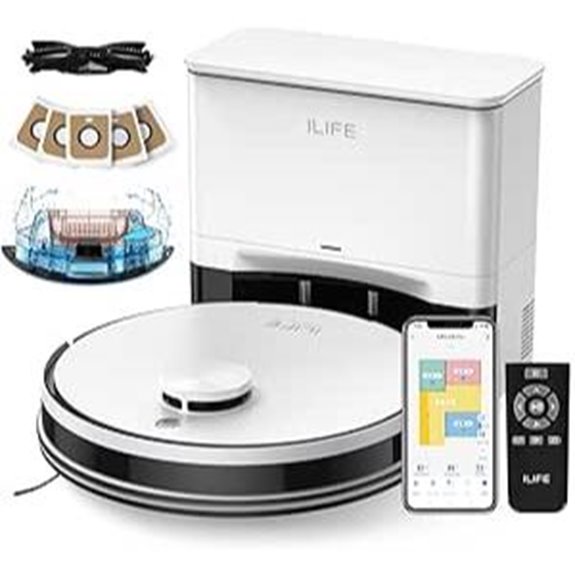 ILIFE A30 Pro Robot Vacuum & Mop with Self-Emptying