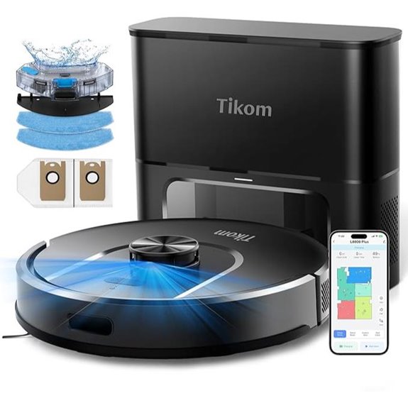 Tikom Robot Vacuum & Mop with Self-Empty Base