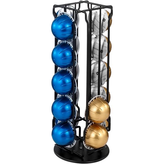 MyGift Rotating Coffee Pod Capsule Holder Stand
